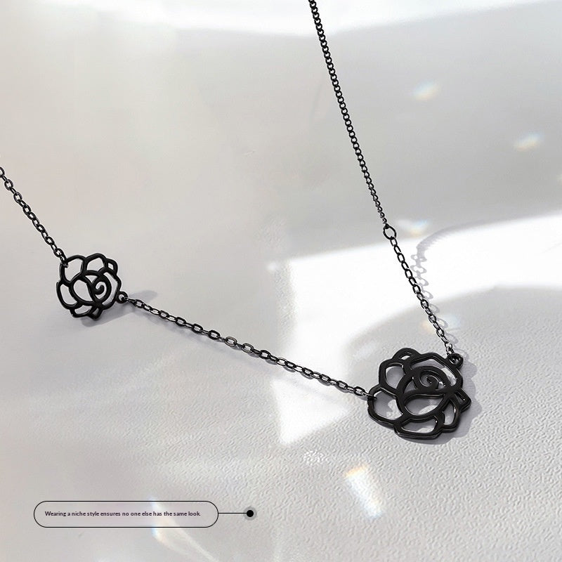 C121 Camellia Necklace  Personalized Choker