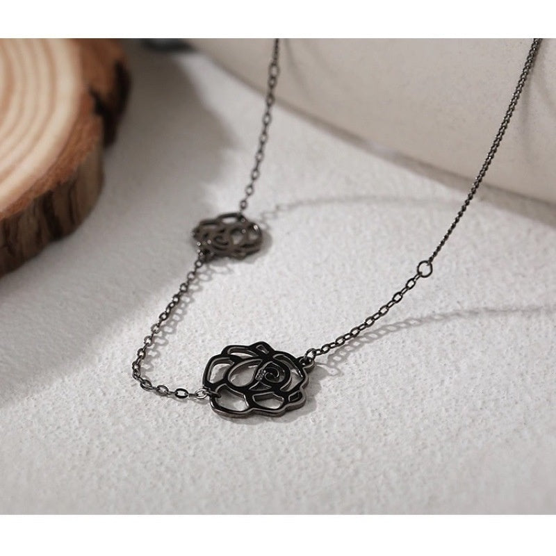C121 Camellia Necklace  Personalized Choker