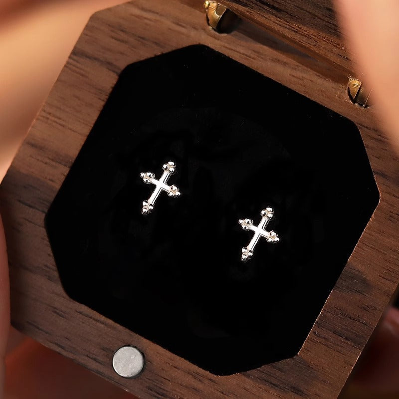 Cross Stud Elegant Petite Ear Cuff All-Match Korean Minimalist Earring Accessories