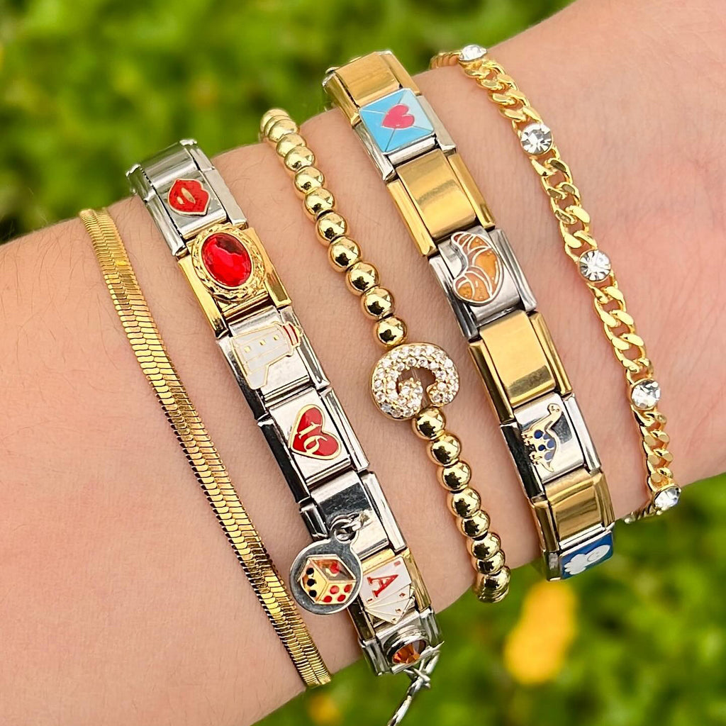 Italian-style Modular Bracelet DIY Patchwork Accessories Handmade And Creative