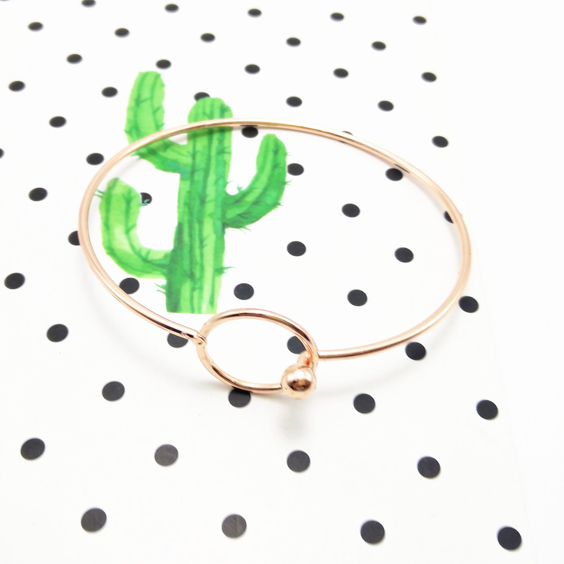 Korean-style Fashionable Snap-clasp Metal Bracelet