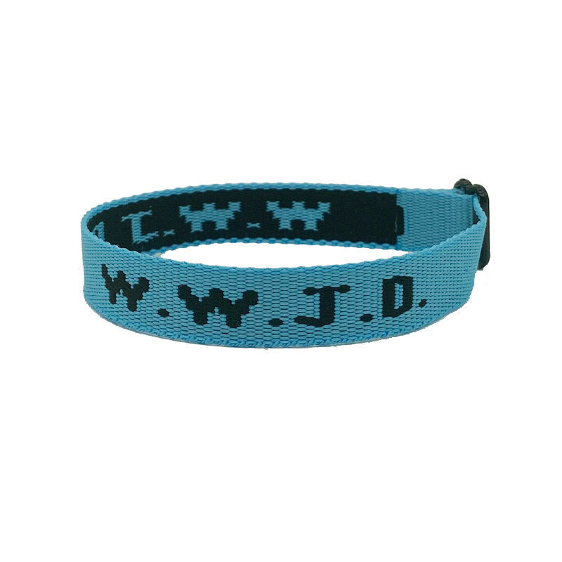 Letter Jacquard Wristband Bracelet