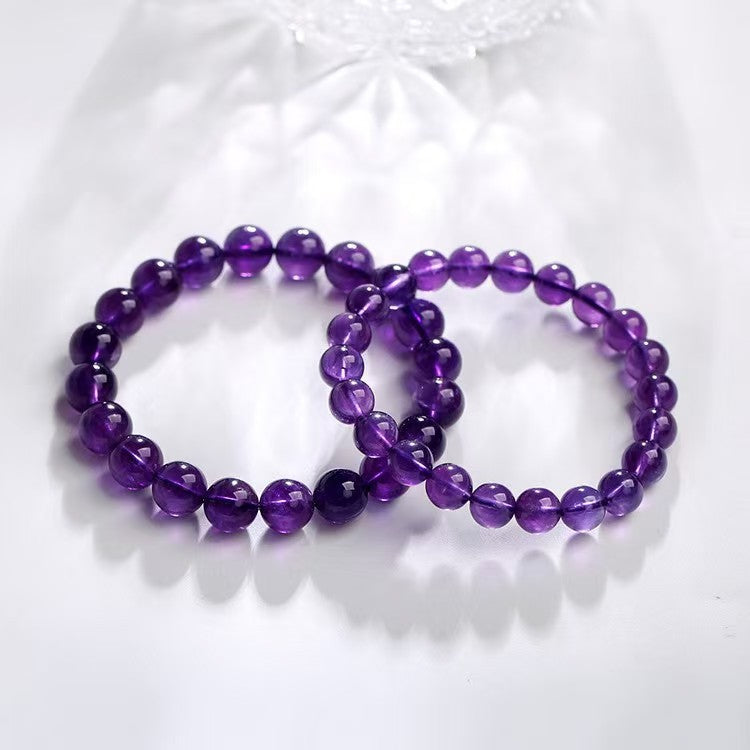 Natural Amethyst Quartz Rock Bracelet