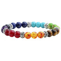 Tigers Eye Lapis Lazuli Amethyst Imperial Stone Red Agate Bracelet