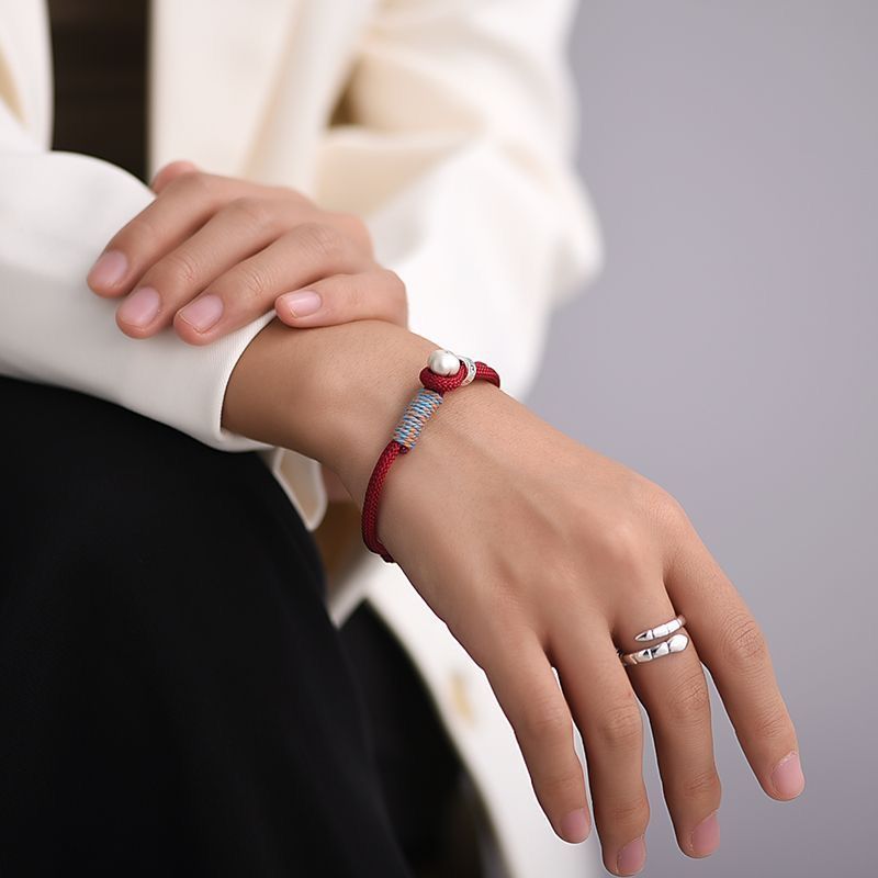 Fashionable Chinese-style Red Braided Bracelet For Your Zodiac Year