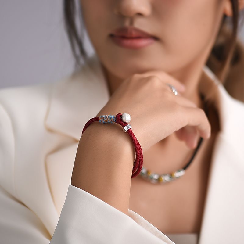 Fashionable Chinese-style Red Braided Bracelet For Your Zodiac Year