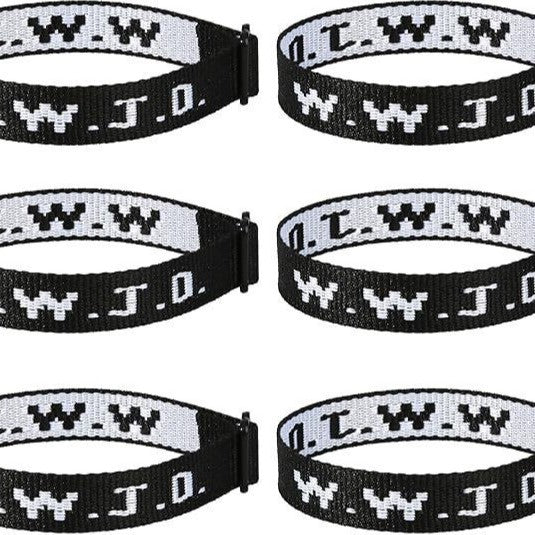 Letter Jacquard Wristband Bracelet